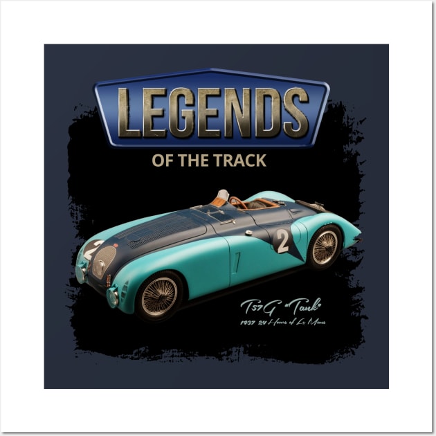 Legends : Bugatti Type 57-G Tank Wall Art by Spyinthesky